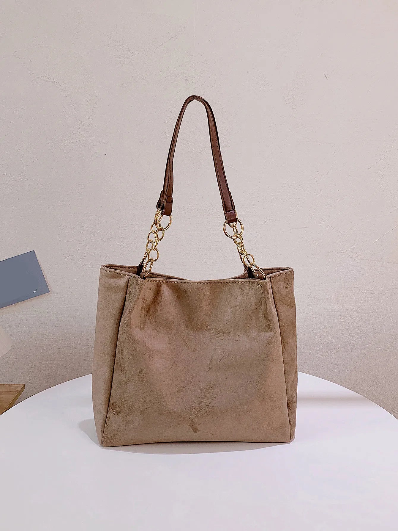 Large Suede Stylish Tote Bag