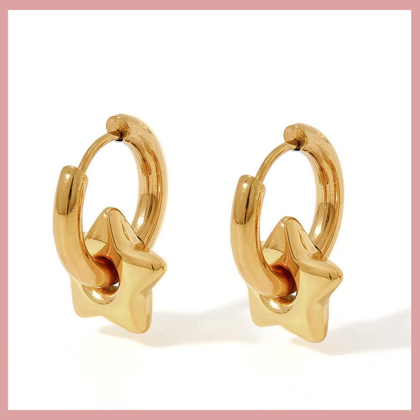 Earrings Stainless Steel Glossy Earrings