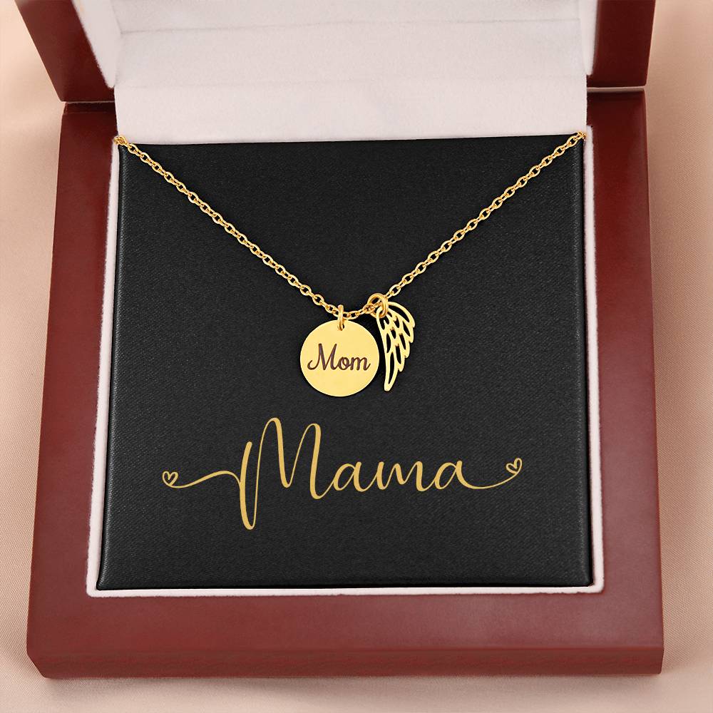 Mom Engraved Necklace