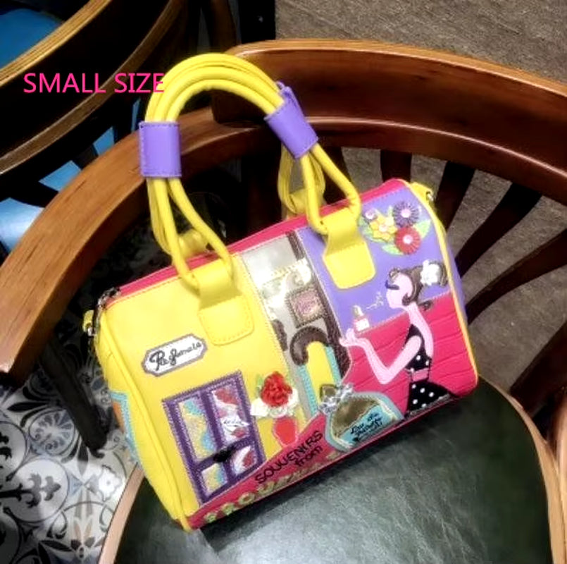Candy Color Tote Italian Leather Bags