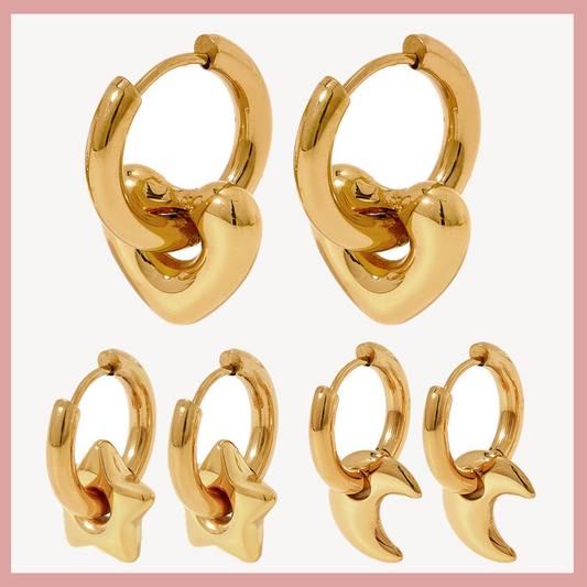 Earrings Stainless Steel Glossy Earrings